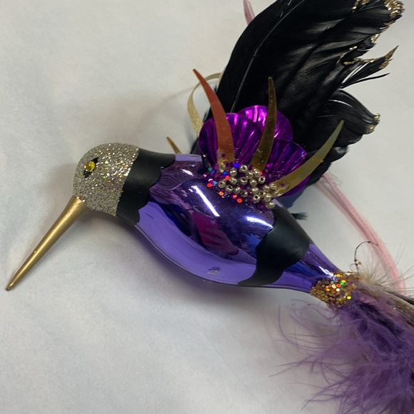 Anthropologie glass hummingbird ornament new - Picture 5 of 7